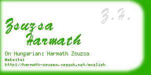 zsuzsa harmath business card